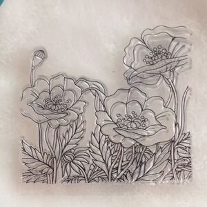 Floral Design Clear Stamp